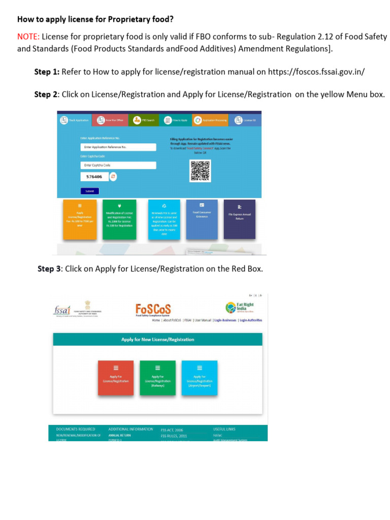 Apply for Proprietary Food License | PDF