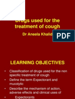 Drug treatments for cough