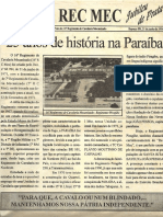 Jubileu de Prata Do 16º R C Mec - 25 Anos de História Na Paraíba.