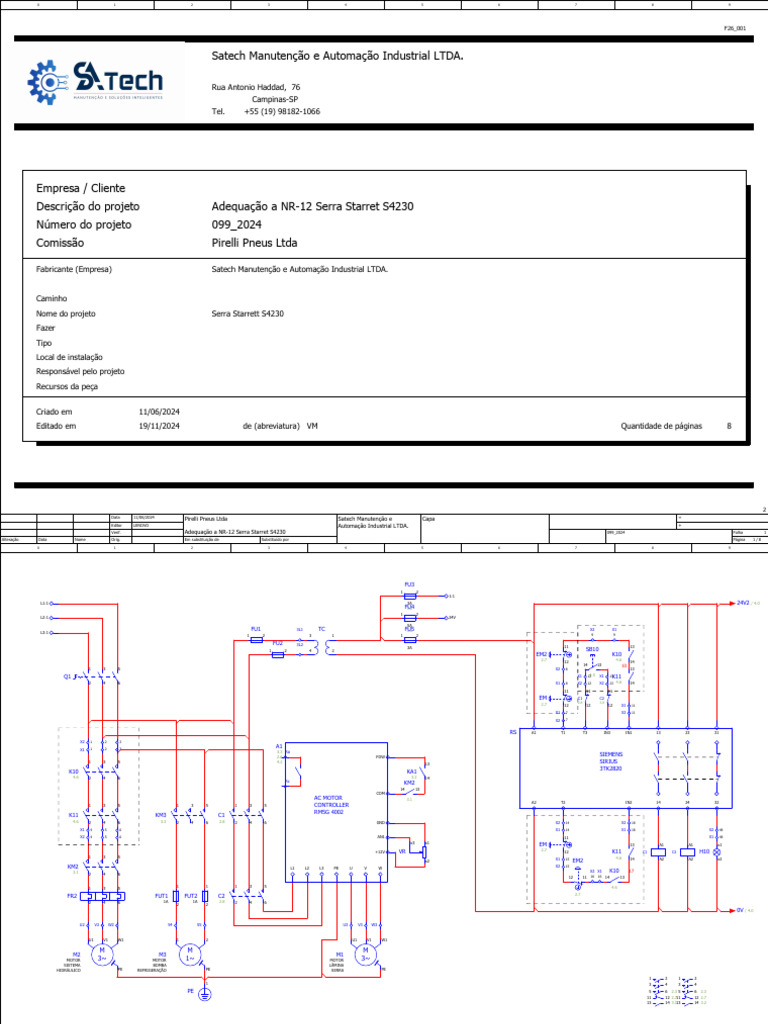 Adequação NR-12 Serra Starrett S4230 | PDF | Produção e fabricação