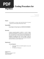 test statement pressure method Pressure for Testing of Method Procedures Statement