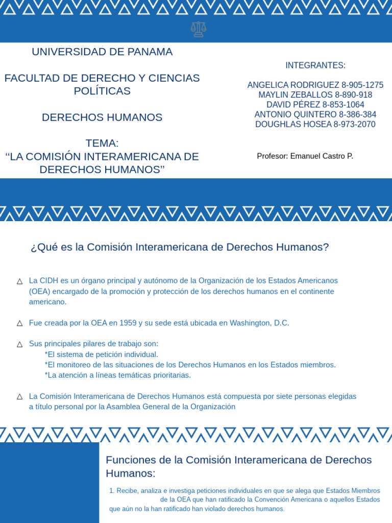 La Comision Interamericana de Derechos Humanos - DDHH | PDF | Derechos ...