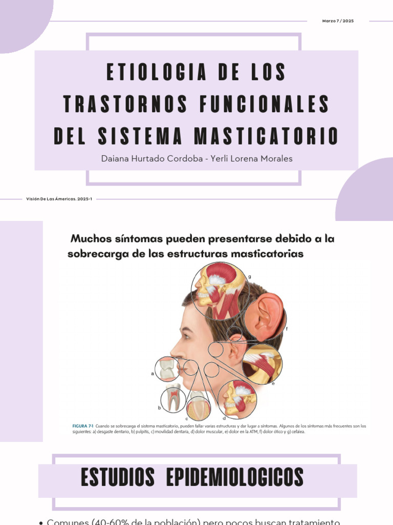 Etiología de Trastornos Masticatorios | PDF | Músculo | Fisiología
