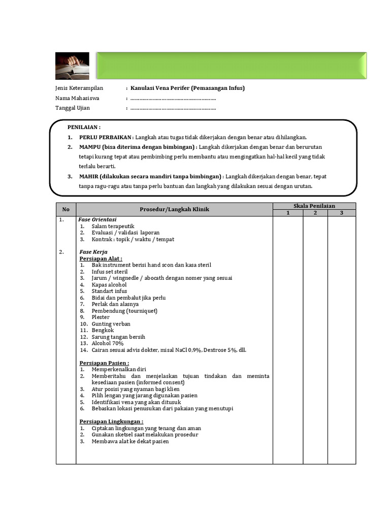 Panduan Pemasangan Infus IVFD | PDF