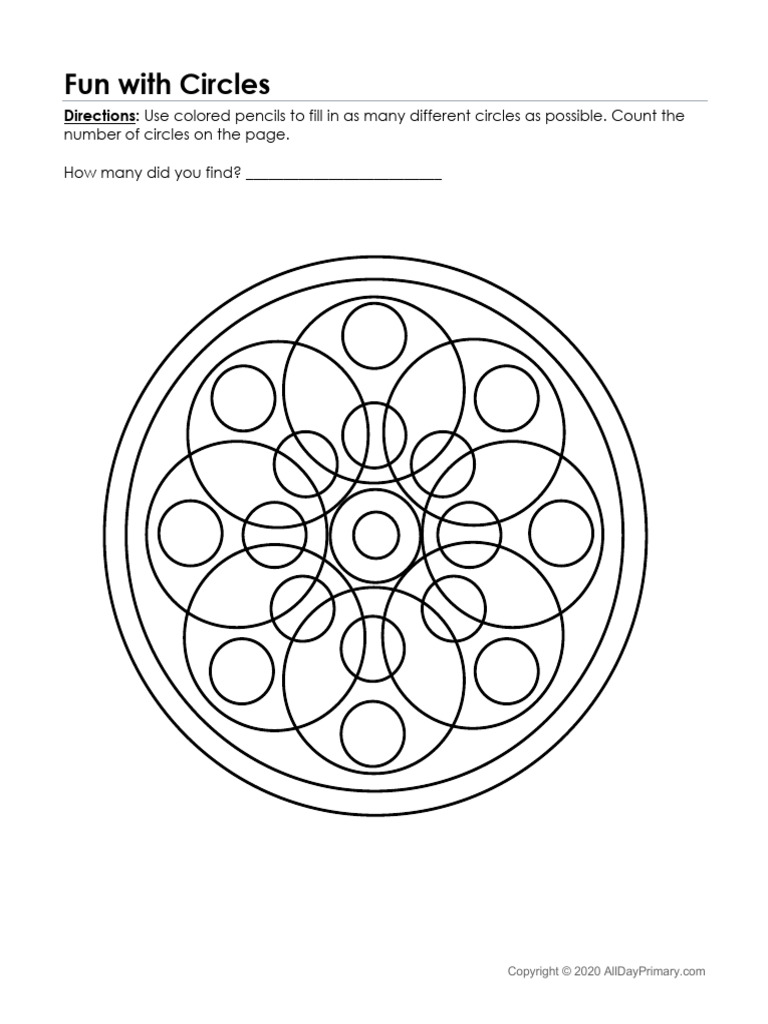 Fun Circle Counting Activity | PDF