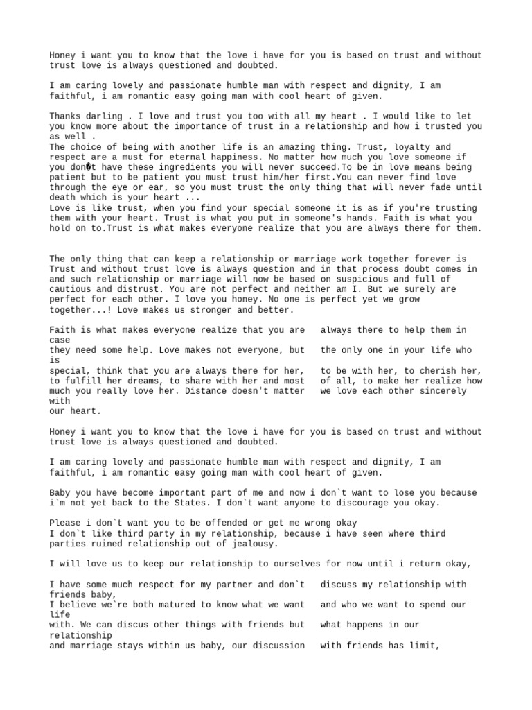 Trust FMT | PDF | Love