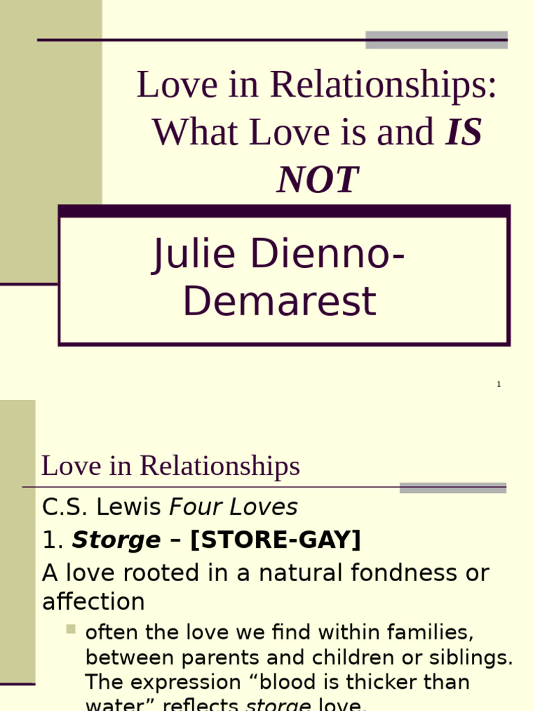 Love in Relationships | PDF