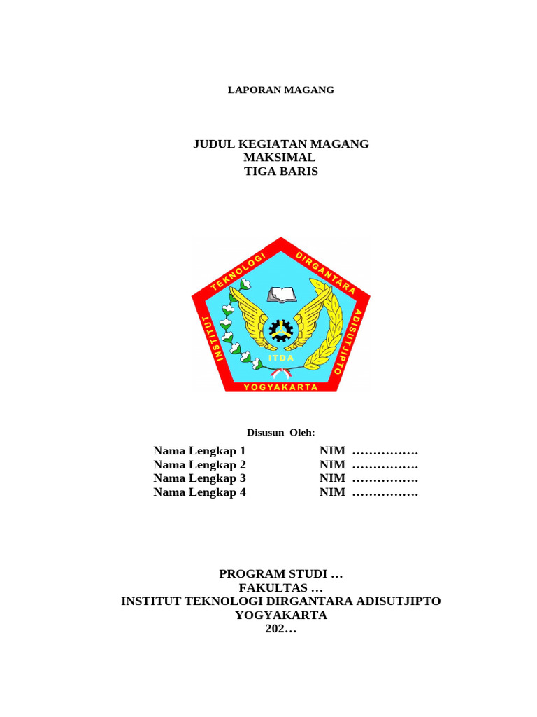 Template Laporan Magang Mahasiswa | PDF