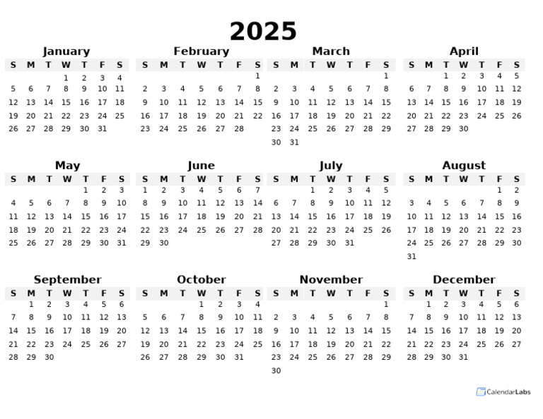 Yearly Calendar 6777472221950 | PDF