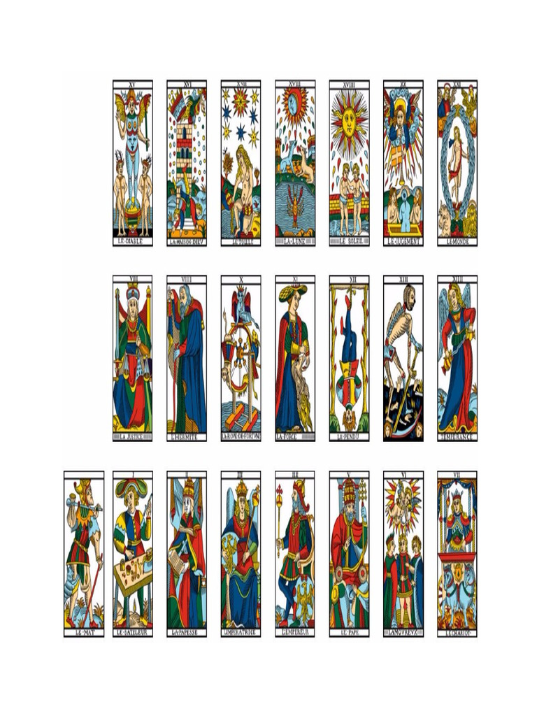 Tarot de Marsella Arcanos Menores Junio2024 2 | PDF