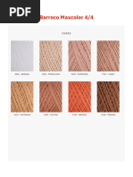 Tabela de Cores Barbante Barroco Maxcolor | PDF