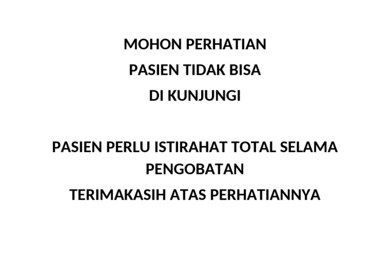 Mohon Perhatian | PDF