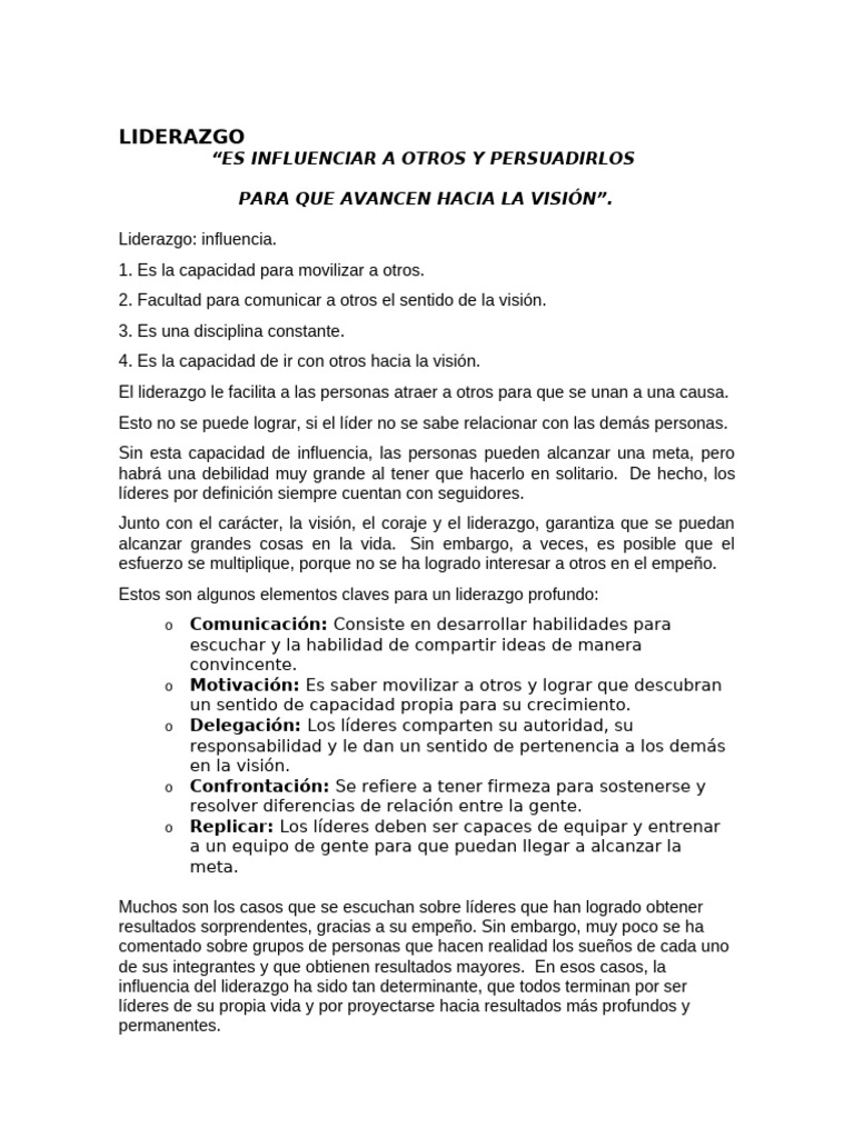 Claves para un Liderazgo Efectivo | PDF | Liderazgo