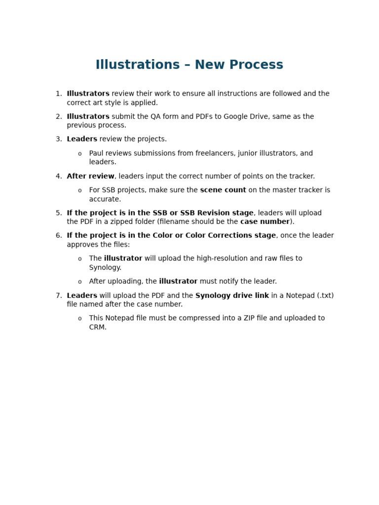 Illustrations New Process | PDF