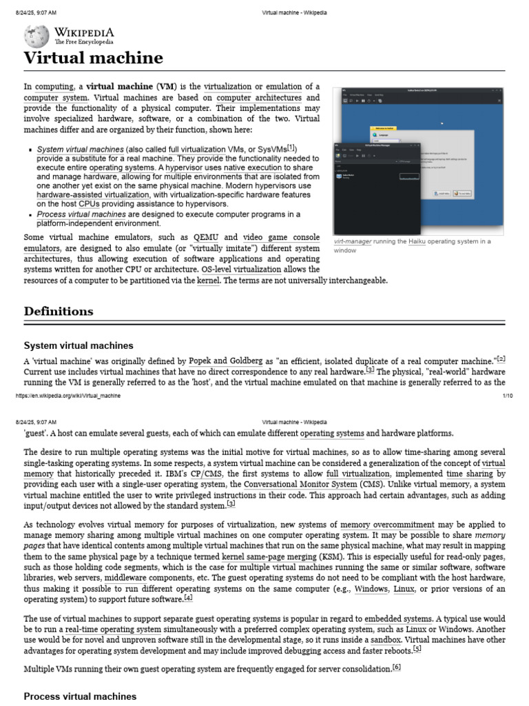 Understanding Virtual Machines and Emulators | PDF | Virtual Machine ...
