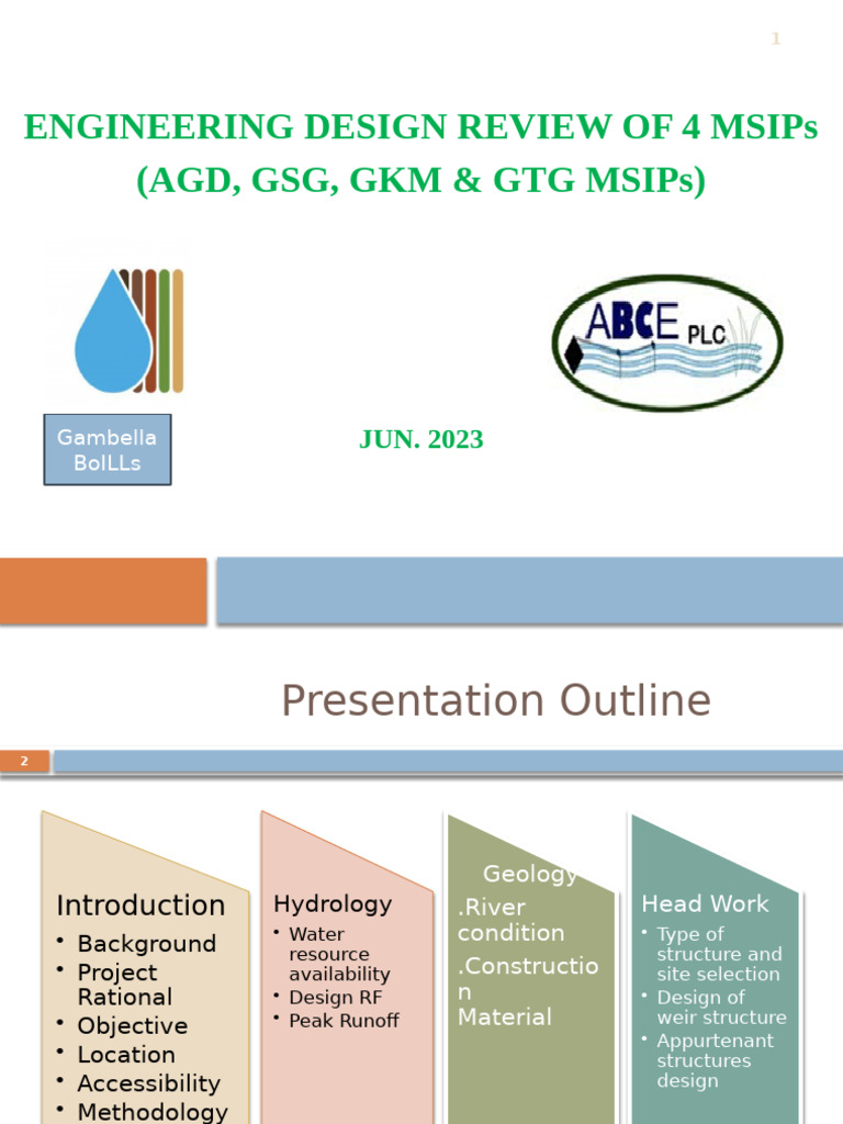 4 MSIP Engineering Design Presentation Final | PDF | Hydrology | River
