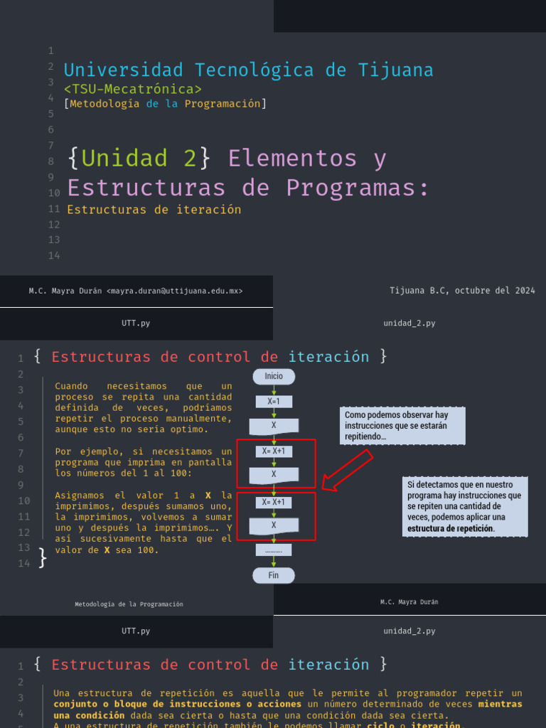 Estructuras de Iteración en Programación | PDF | Flujo de control ...