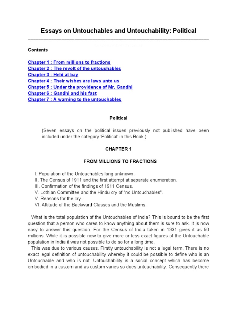 Untouchables india picture