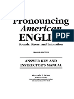 Pronouncing American English Answer Key