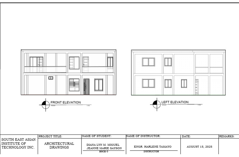Elevation Front Left | PDF