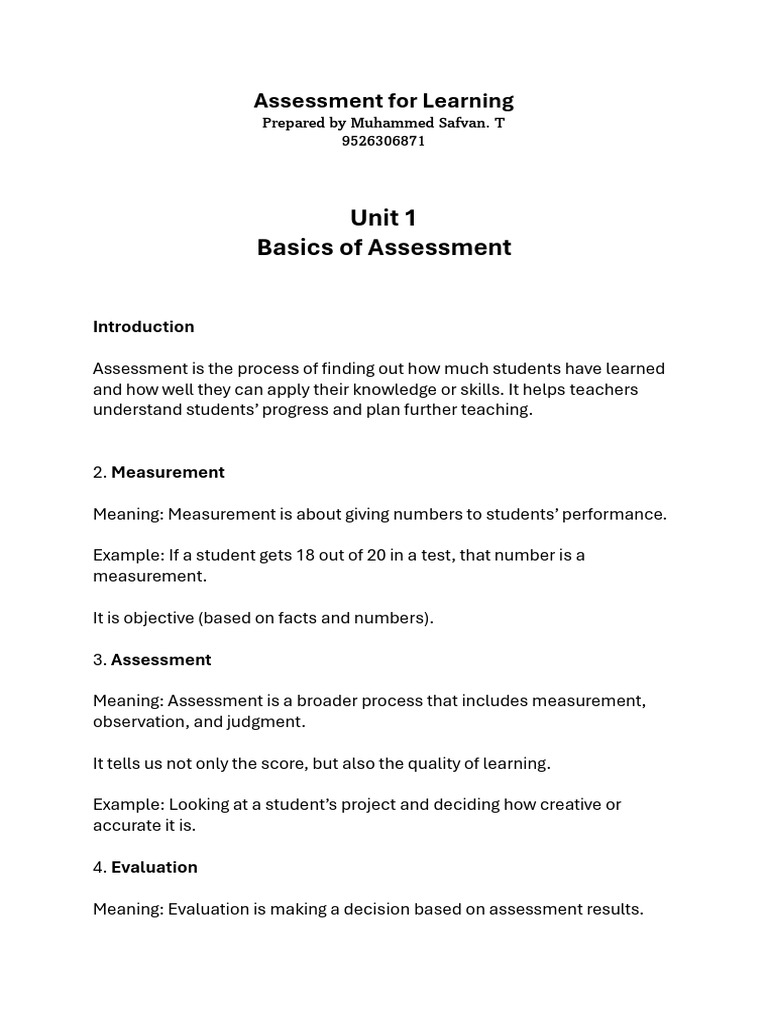 Steps for Effective Assessment Practices | PDF | Educational Assessment ...