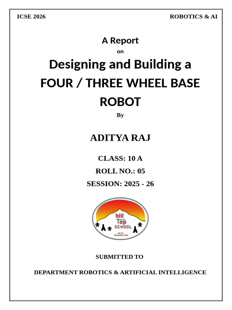 ICSE 2026 Robotics Project Report | PDF