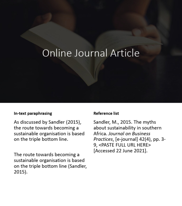 Online Journal Article | PDF