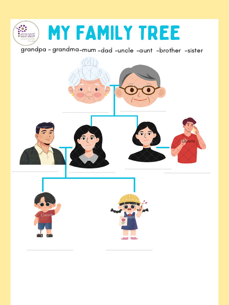 Family Tree Worksheet for Kids | PDF