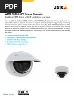 Datasheet Axis p3265 Lve Dome Camera en US 463524 | PDF | Camera ...