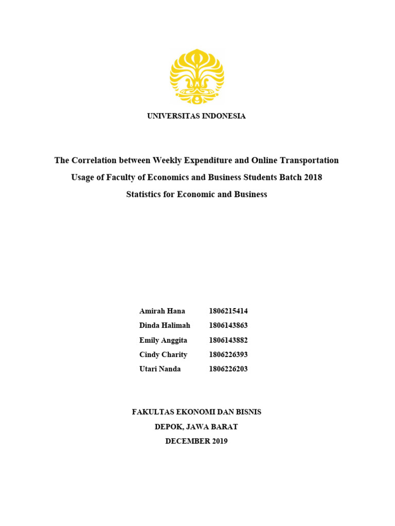 Weekly Expenditure & Online Transport Use | PDF | Survey Methodology ...