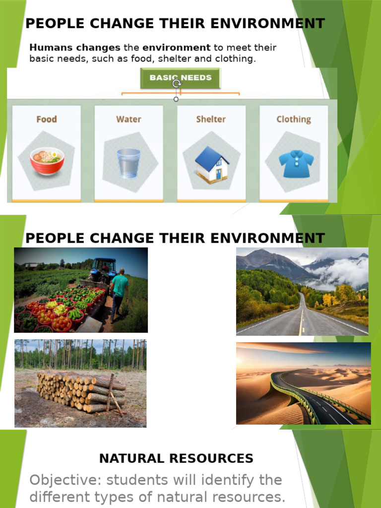 Why People Change Their Environment | PDF