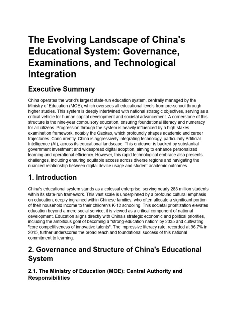 China Education - System and Technology | PDF | Educational Technology ...
