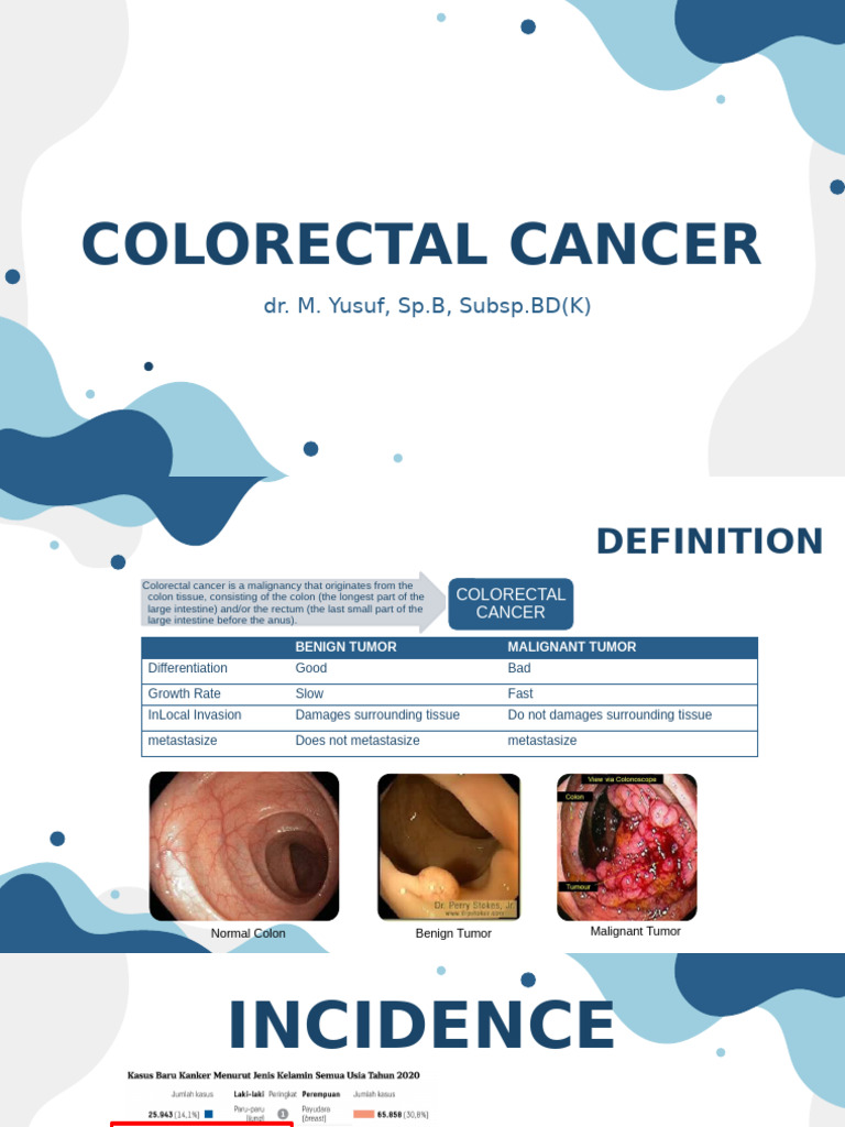 Colorectal Cancer Overview and Management | PDF | Colorectal Cancer ...