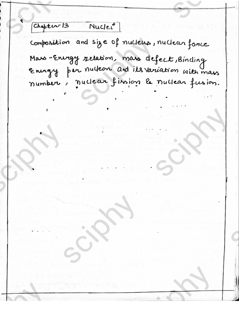 Atom & Nuclei Note-19 | PDF