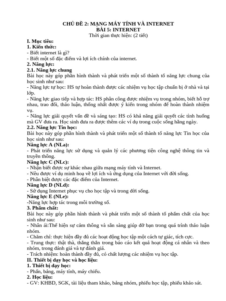 Tin 6 Bài 5 | PDF