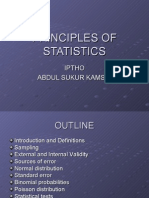 Principles of Statistics