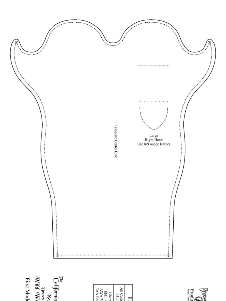 Printable Gun Holster Template