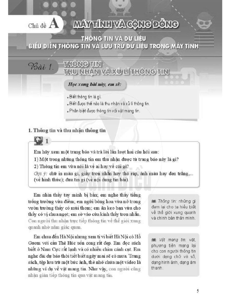 Tin học 6 - Chủ đề A và B | PDF