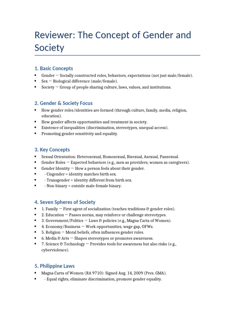 Understanding Gender Roles in Society | PDF | Gender | Gender Studies