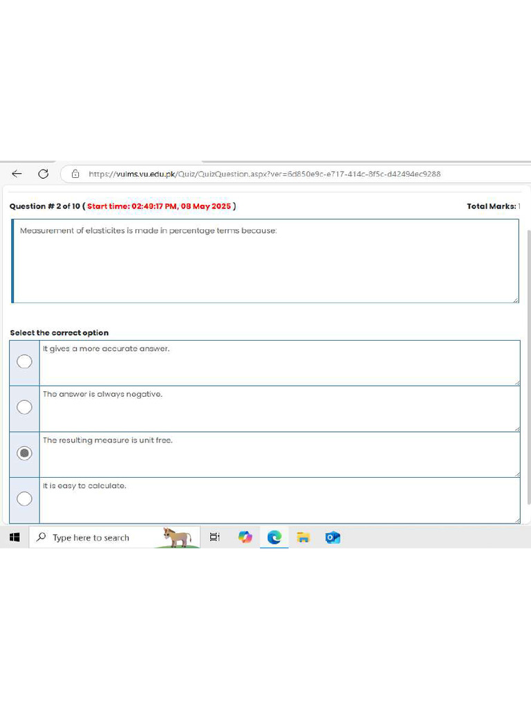 Eco401 Current Quiz File 2025 | PDF