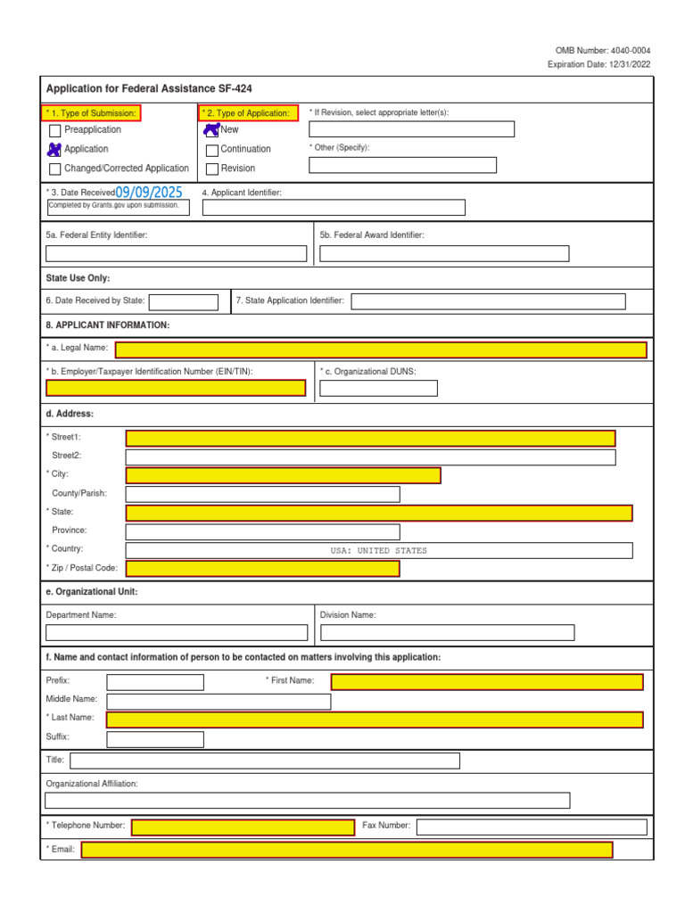 Application For Federal Assistance SF-424 | PDF | Justice | Crime ...