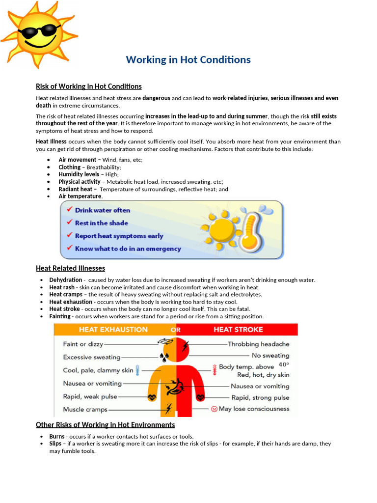 Heat Stress Awareness and Prevention | PDF | Hyperthermia | Perspiration