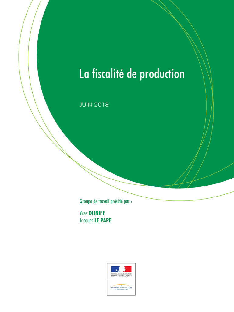 Fiscalité de production en France | PDF | Impôts | Comptabilité nationale