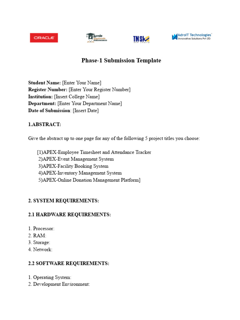 Project - Phase 1 Submission Template | PDF