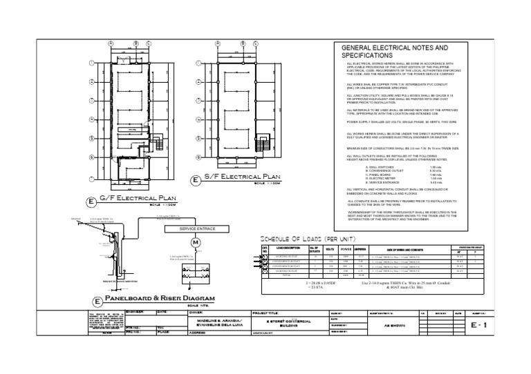 General Electrical Notes & Specifications | PDF | Electrical ...