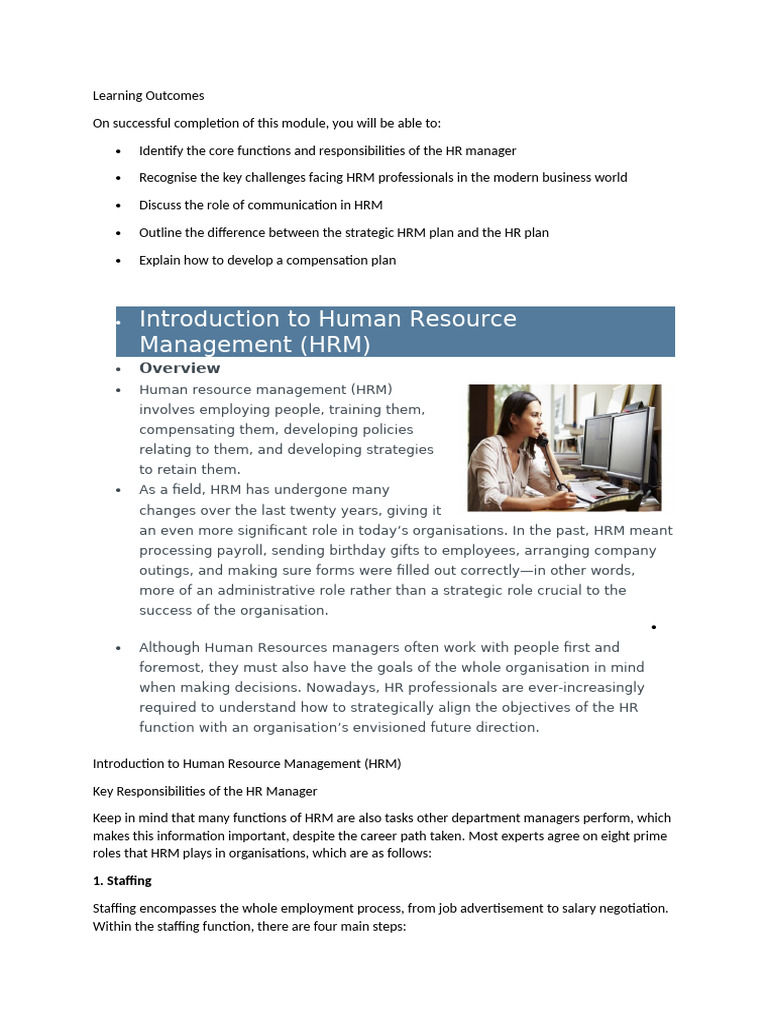 Key Challenges in Modern HRM | PDF | Cost Of Living | Human Resource ...