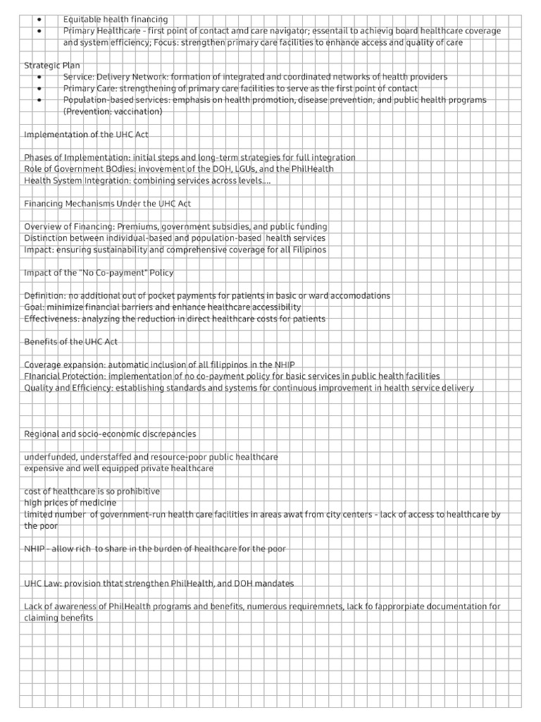 UHC | PDF
