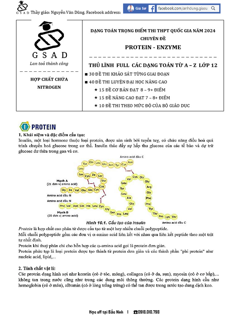 9 1 Protein A, B, C, D | PDF