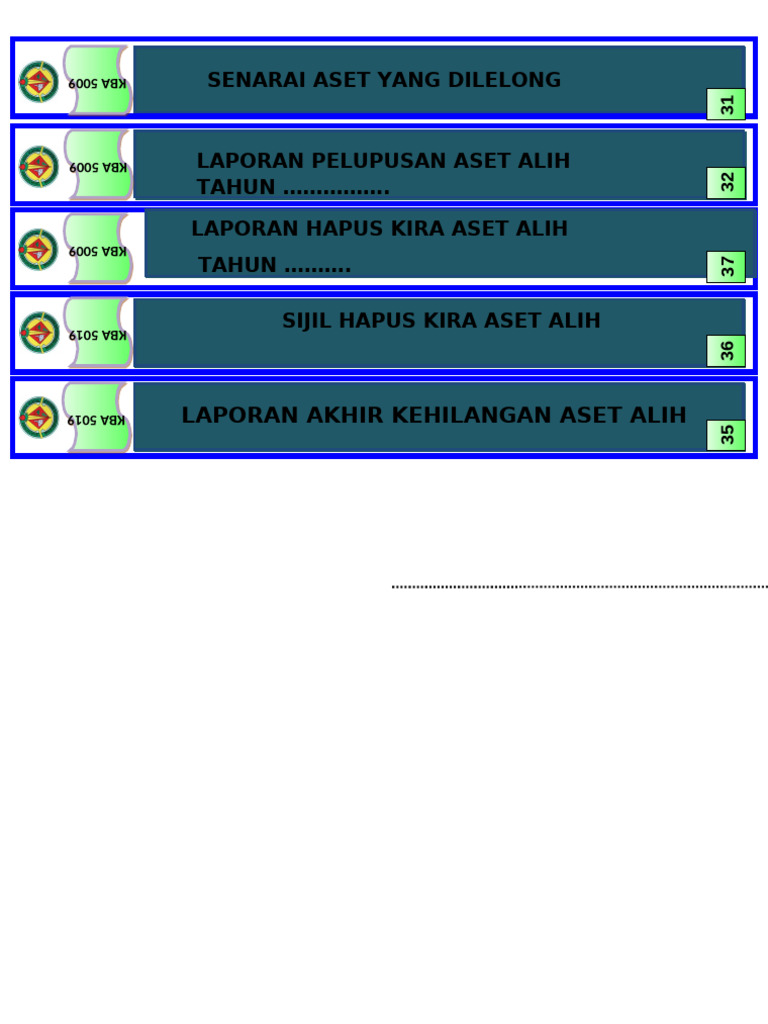Laporan Kehilangan Aset Sekolah | PDF