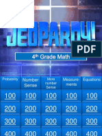 4th Grade Math Jeopardy